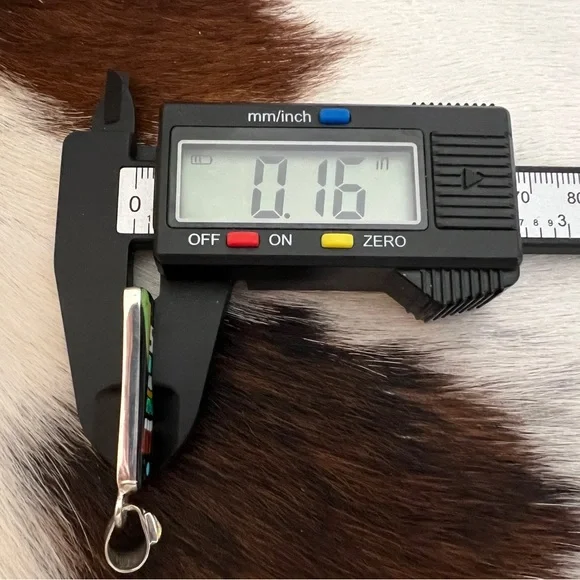 ❤️ Signed “RD” Native Zuni Inlaid Galaxy Sterling Kachina Cosmic Pendant 1.71”L - Picture 14 of 14